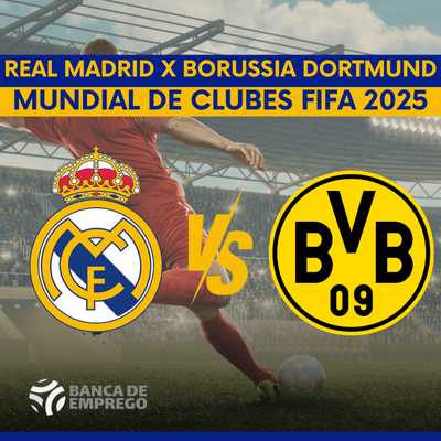 Real Madrid x Borussia Dortmund jogam pelas quartas de final do Mundial de Clubes 2025. Real Madrid x Borussia Dortmund